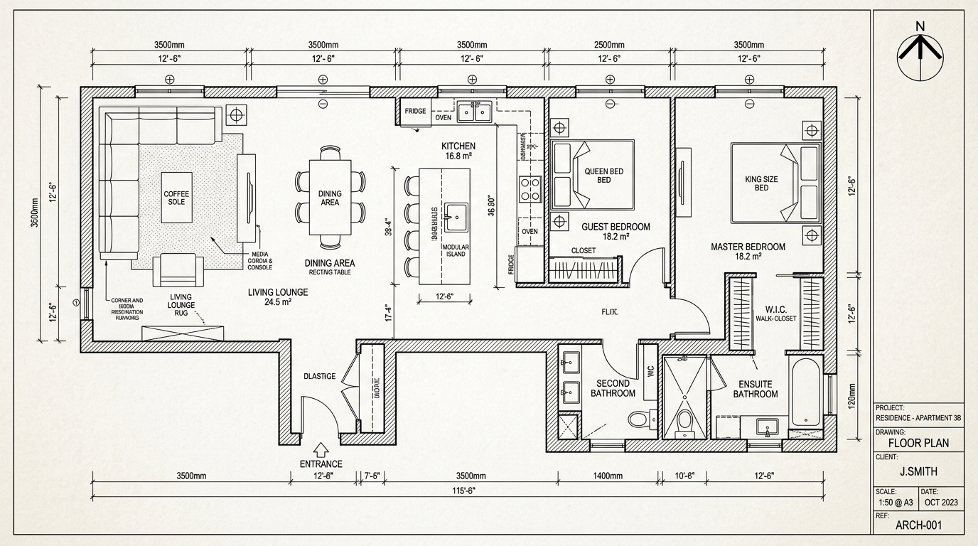 2D Space Planning & Floor Layouts
